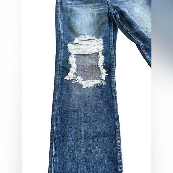 L’Agence Ezra Distressed Straight Leg Newberry Wash Jeans - Picture 3 of 8